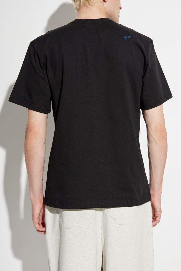 すぐ届く【ADERERROR】 半袖Tシャツ T-SHIRT 0101 BN25FYTS0101 ☆関税込☆Ader Error☆Sig; TRS Tag t-shirt 01☆NOIR